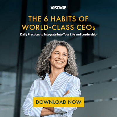 Vistage 6  habit of CEOs Guide CTA